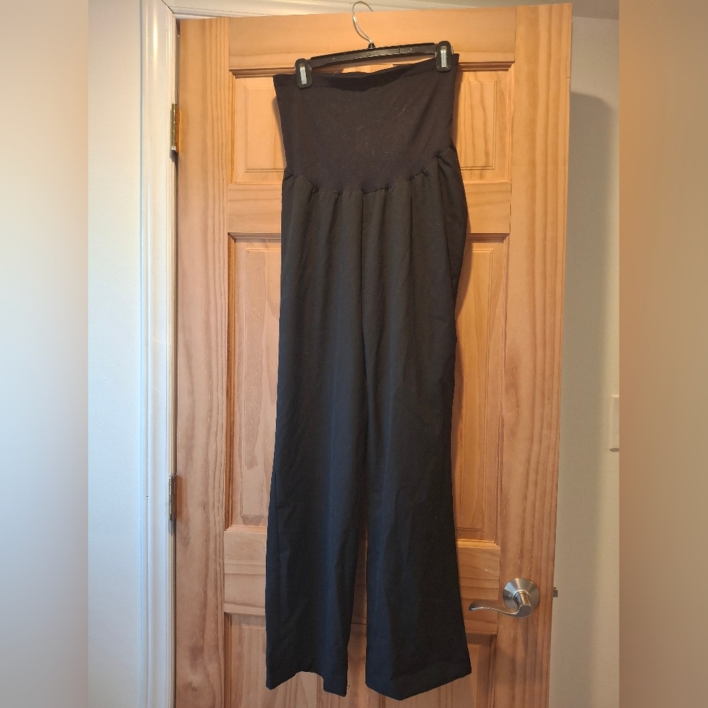 Motherhood Classic Black Wide Leg Pants